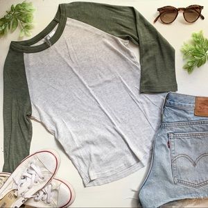 Retro Baseball 3/4 Sleeve Top